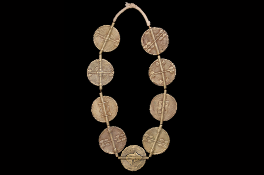 Bronze Disc Bead Necklace