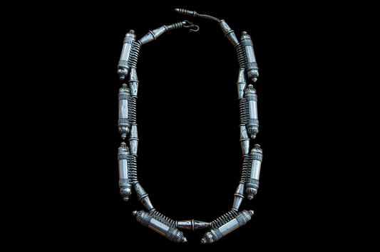 Silver Lingham Bead Necklace