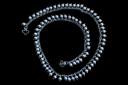 Silver Bead Chain Necklace