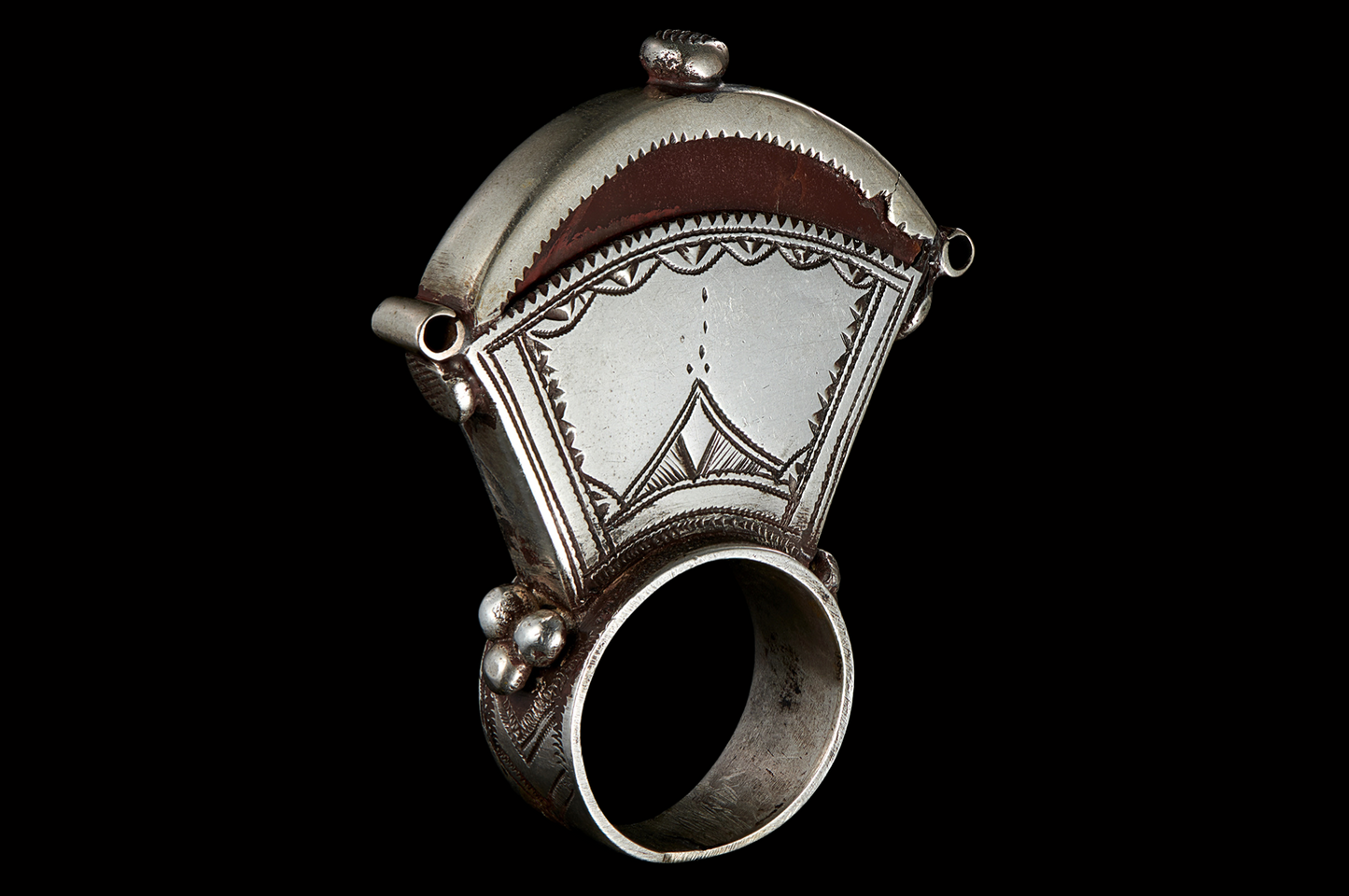 Tuareg Carnelian & Silver Ring